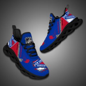 New York Rangers Personalized NHL Max Soul Shoes Ver 2