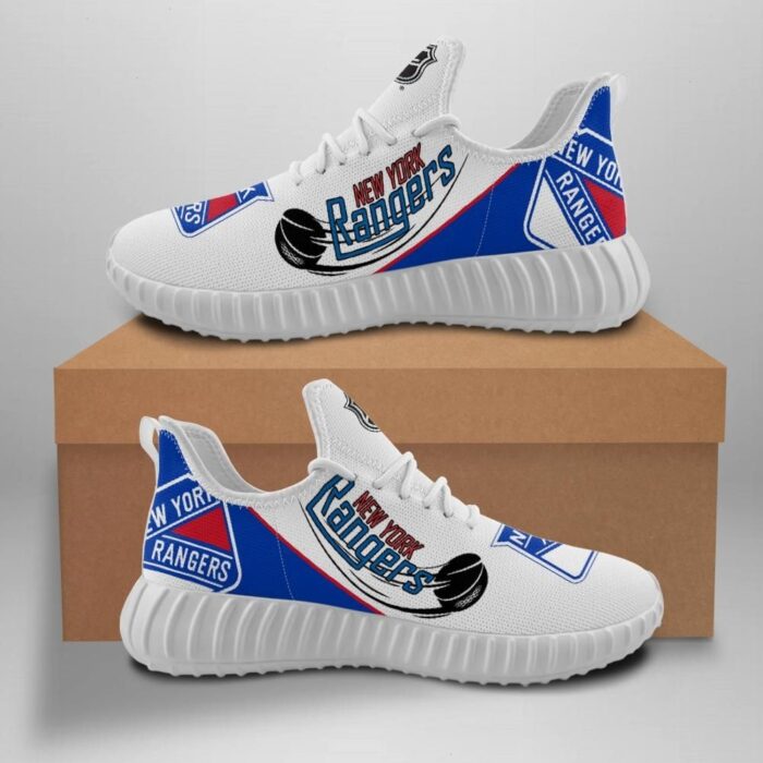 New York Rangers Unisex Sneakers New Sneakers Hockey Custom Shoes New York Rangers Yeezy Boost