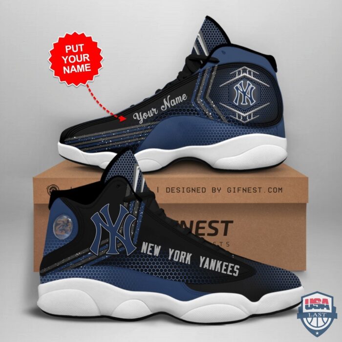 New York Yankees Air Jordan 13 Custom Name Personalized Shoes