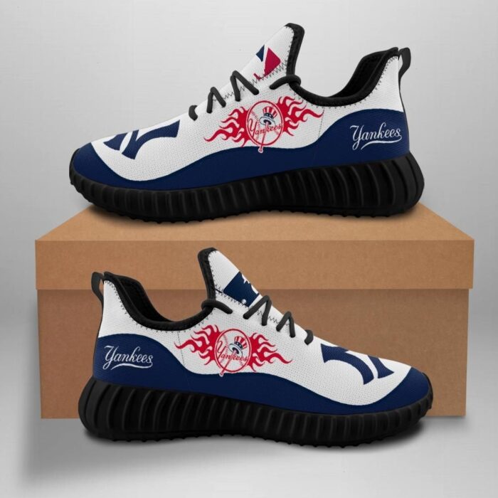 New York Yankees Custom Shoes Sport Sneakers Baseball Yeezy Boost Yeezy Shoes