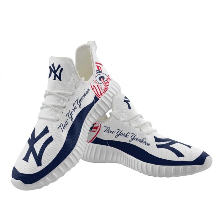 New York Yankees Unisex Sneakers New Sneakers Custom Shoes Baseball Yeezy Boost