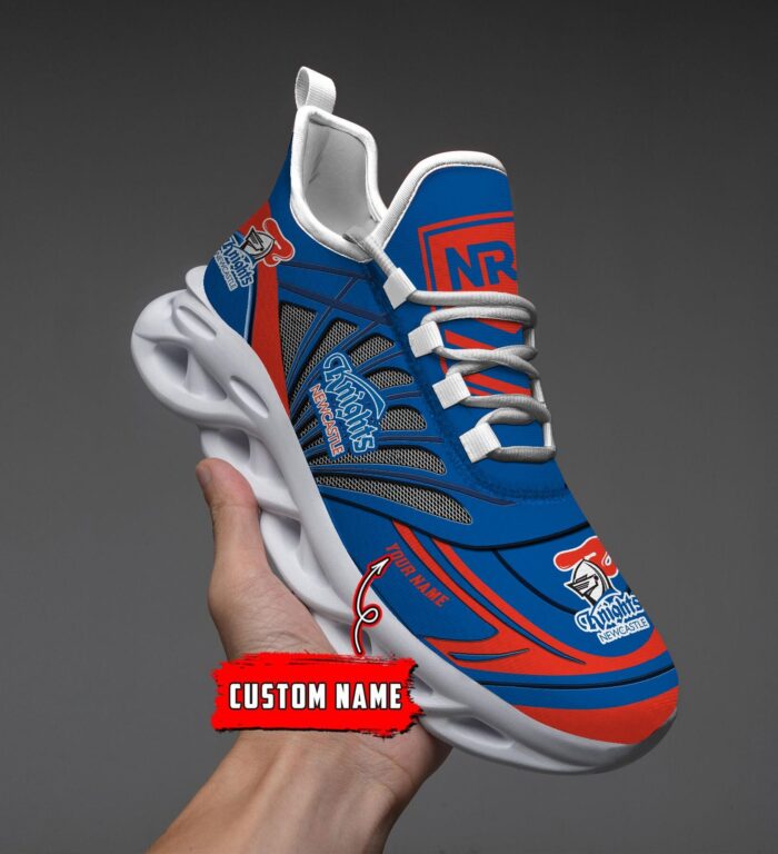 Newcastle Knights Custom Name NRL Max Soul Shoes