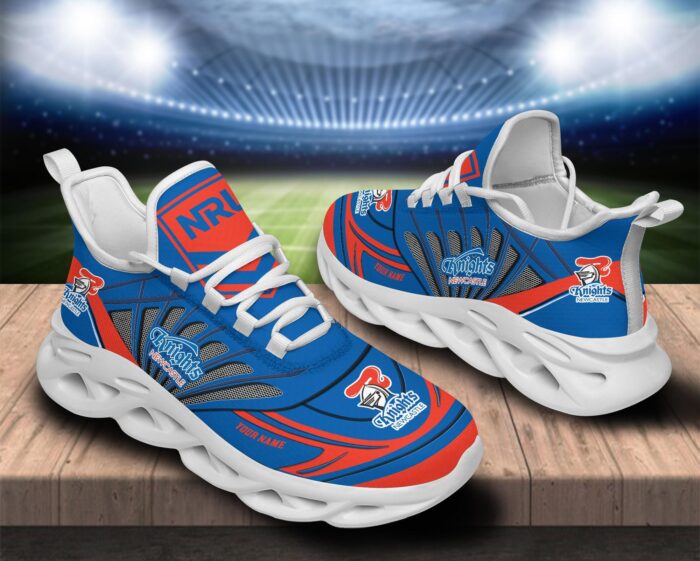 Newcastle Knights Custom Name NRL Max Soul Shoes