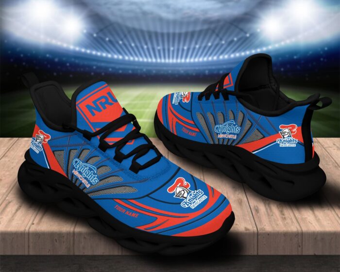 Newcastle Knights Custom Name NRL Max Soul Shoes