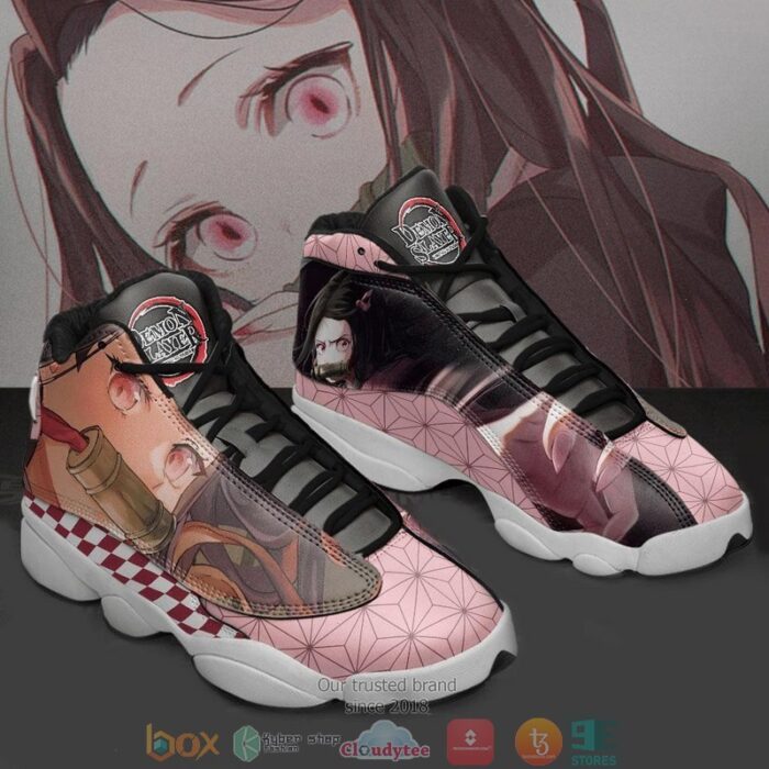 Nezuko Demon Slayer Custom Anime Air Jordan 13 Sneaker Shoes