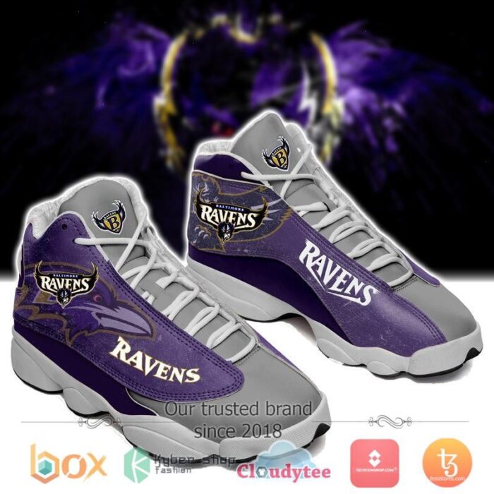 Nfl Baltimore Ravens Air Jordan 13 Sneakers Shoes