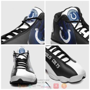 Nfl Indianapolis Colts Black White Air Jordan 13 Shoes