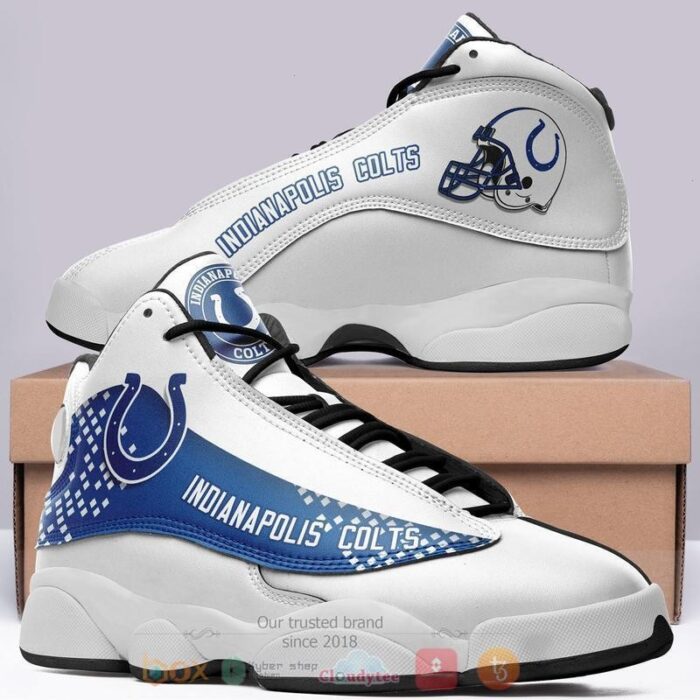 Nfl Indianapolis Colts Blue White Air Jordan 13 Shoes