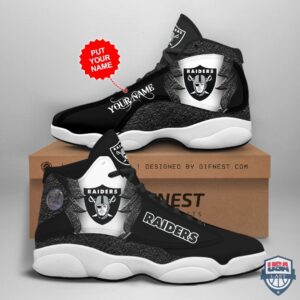 Nfl Las Vegas Raiders Air Jordan 13 Shoes Sneaker