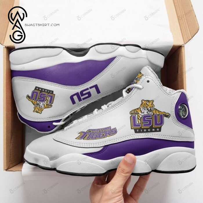 Nfl Lsu Tigers Football Air Jordan 13 Shoes