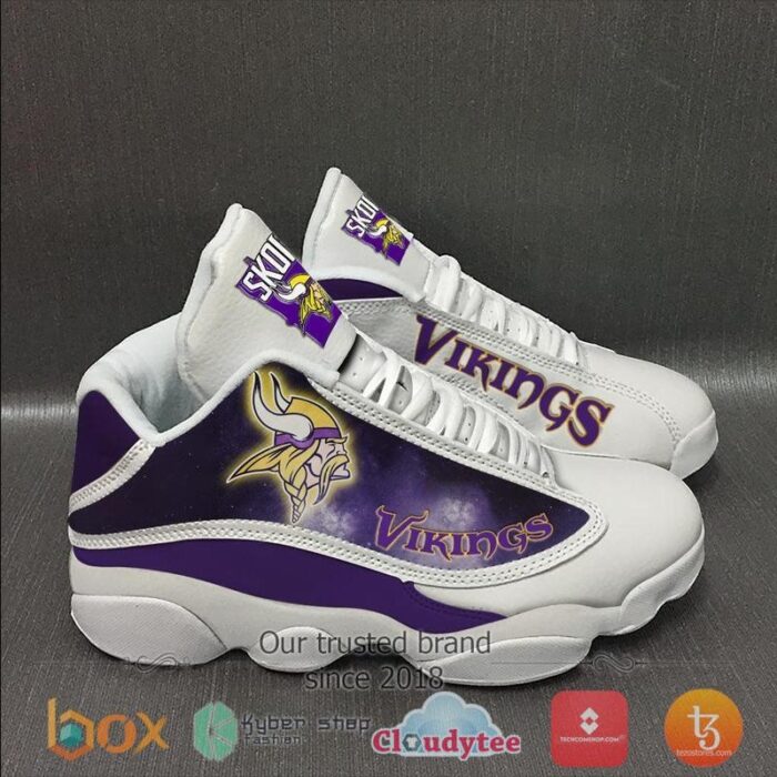 Nfl Minnesota Vikings Air Jordan 13 Sneakers Shoes