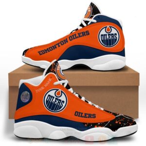 Nhl Edmonton Oilers Personalized Air Jordan 13 Shoes