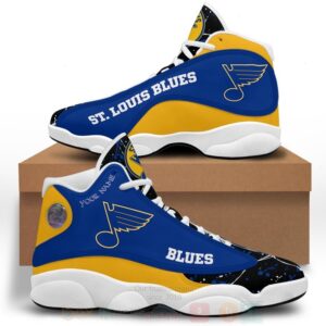 Nhl St Louis Blues Personalized Air Jordan 13 Shoes