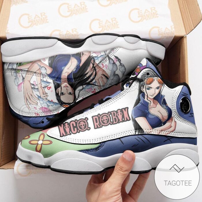 Nico Robin Sneakers Custom Anime One Piece Air Jordan 13 Shoes