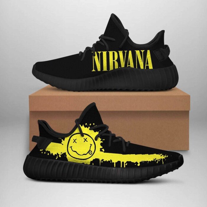 Nirvana Rock Band Yeezy Boost Shoes Sport Sneakers Yeezy Shoes