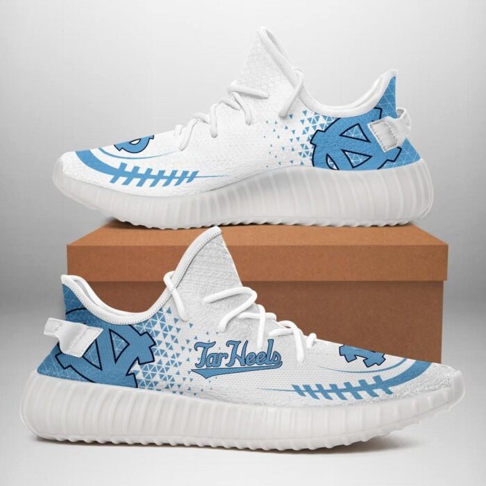 North Carolina Tar Heels Unisex Sneaker Football Custom Shoes North Carolina Tar Heels Yeezy Boost 3