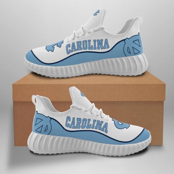 North Carolina Tar Heels Unisex Sneakers New Sneakers Custom Shoes North Carolina Tar Heels Yeezy Bo