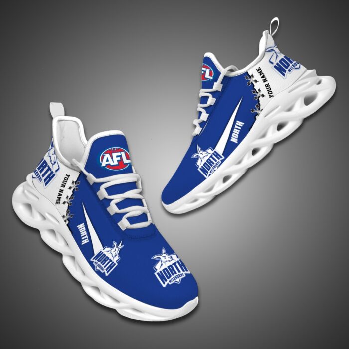 North Melbourne Kangaroos Personalized AFL Max Soul Shoes