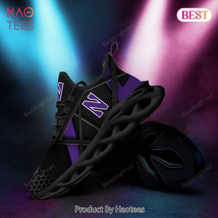 Northwestern Wildcats NCAA Black Color Max Soul Shoes