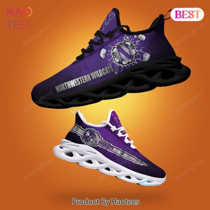 Northwestern Wildcats NCAA Black Mix Violet Max Soul Shoes