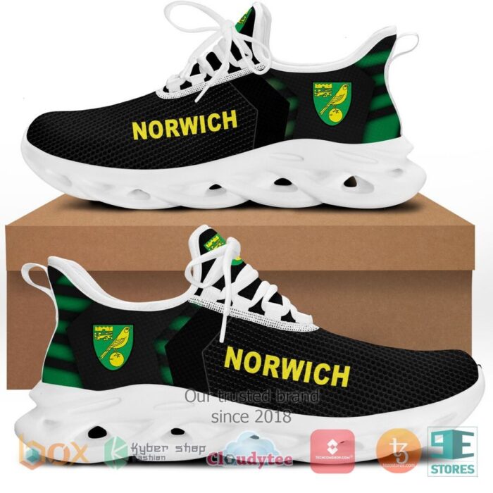 Norwich City FC Black Green Max Soul Shoes