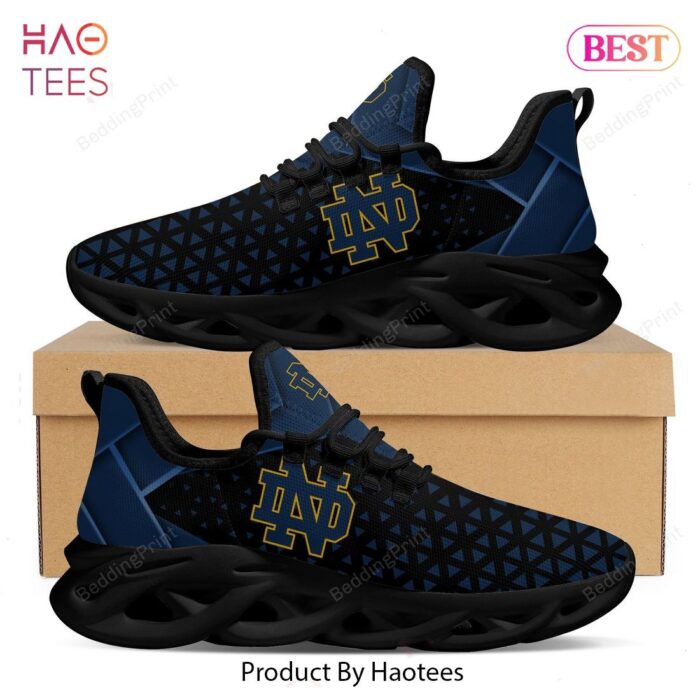 Notre Dame Fighting Irish Logo American Football NCAA Black Blue Max Soul Shoes