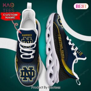 Notre Dame Fighting Irish NCAA Black Mix Blue Max Soul Shoes