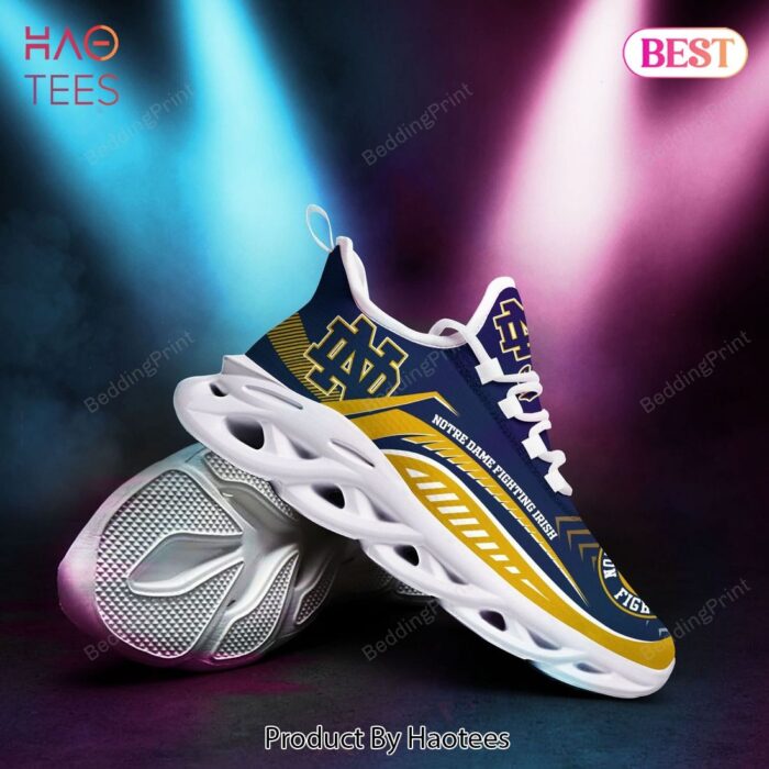 Notre Dame Fighting Irish NCAA Gold Mix Blue Max Soul Shoes Fan Gift