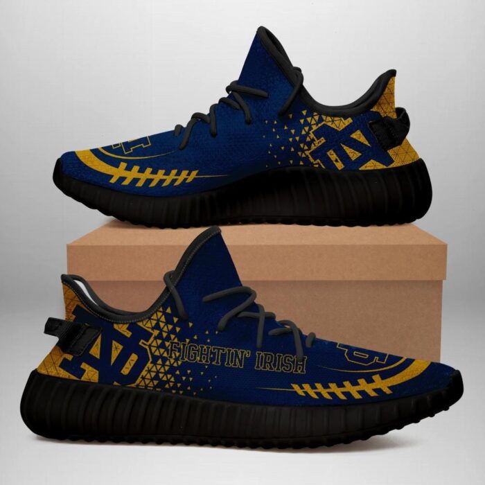 Notre Dame Fighting Irish Unisex Sneaker Football Custom Shoes Notre Dame Fighting Irish Yeezy Boost