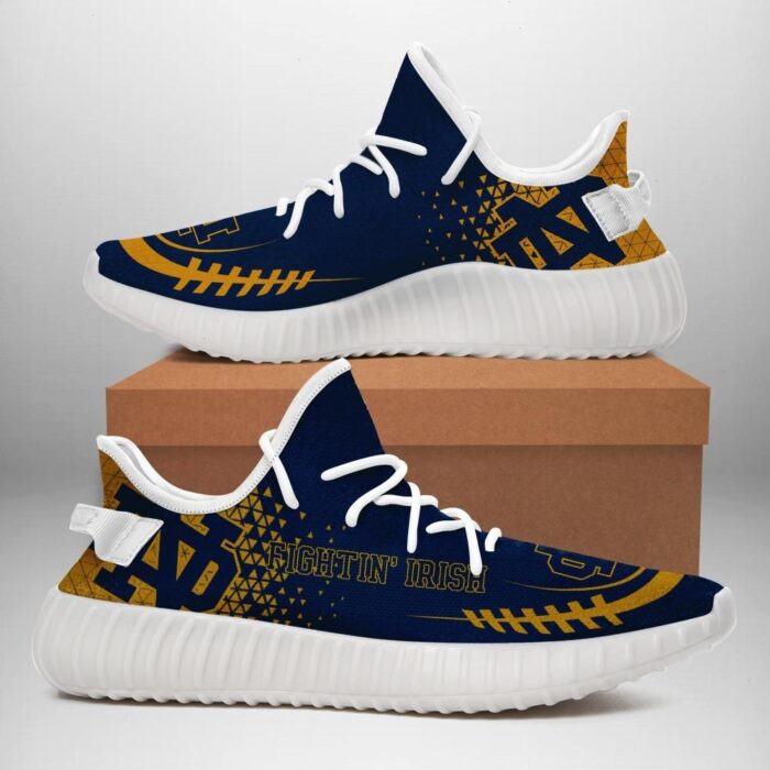 Notre Dame Fighting Irish Unisex Sneaker Football Custom Shoes Notre Dame Fighting Irish Yeezy Boost