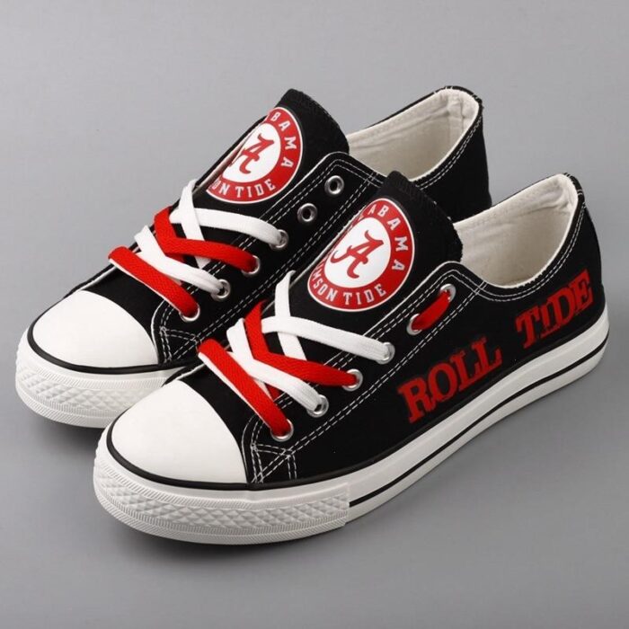 Novelty Design Alabama Crimson Tide Shoes Low Top Canvas Shoes