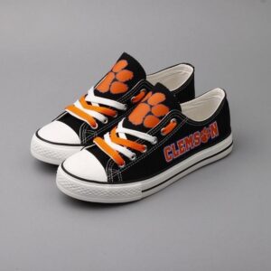 Novelty Design Clemson Tigers Shoes Low Top Canvas Shoes