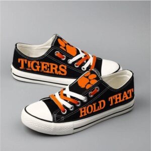 Novelty Design Clemson Tigers Shoes Low Top Canvas Shoes