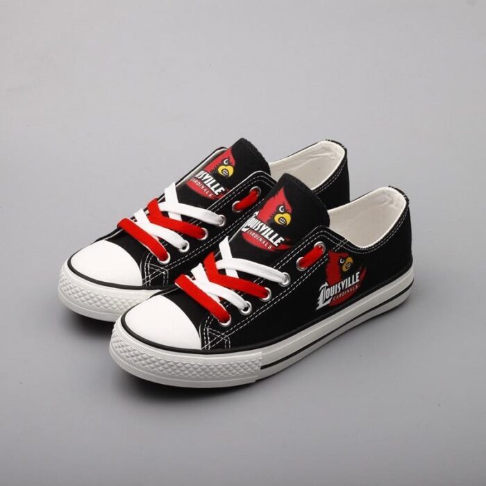 Novelty Design Louisville Cardinals Shoes Low Top Canvas Shoes