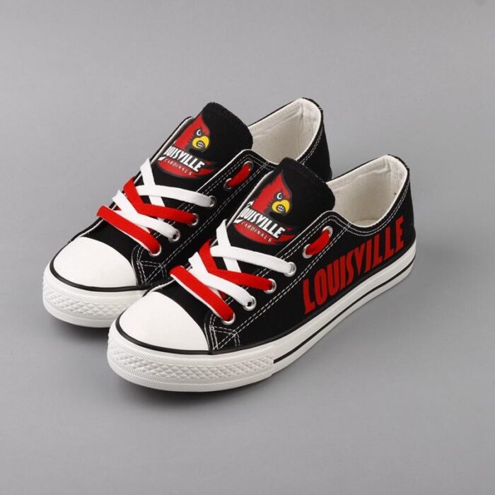 Novelty Design Louisville Cardinals Shoes Low Top Canvas Shoes