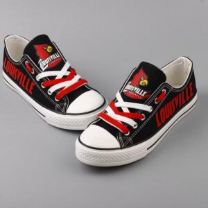 Novelty Design Louisville Cardinals Shoes Low Top Canvas Shoes