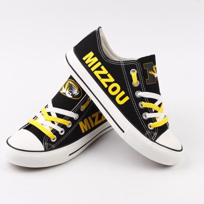 Novelty Design Missouri Tigers Shoes Low Top Canvas Shoes