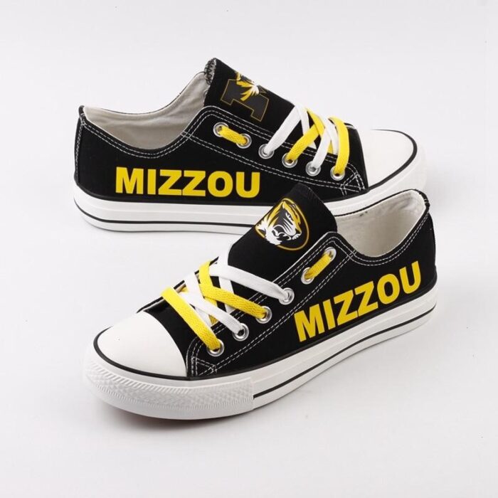 Novelty Design Missouri Tigers Shoes Low Top Canvas Shoes