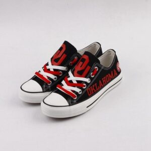 Novelty Design Oklahoma Sooners Shoes Low Top Canvas Shoes