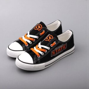 Novelty Design Oklahoma State Shoes Low Top Canvas Shoes