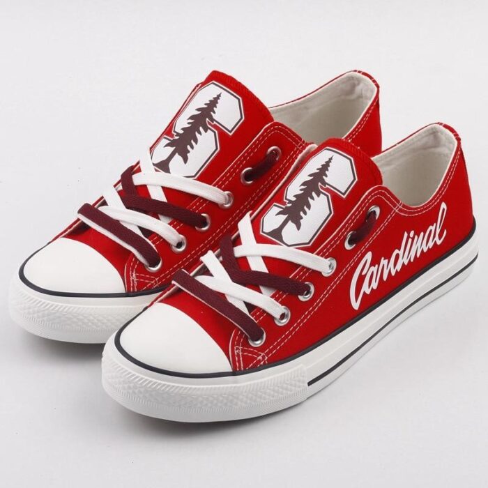 Novelty Design Stanford Cardinal Shoes Low Top Canvas Shoes