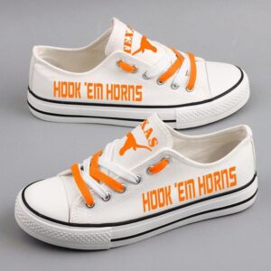 Novelty Design Texas Longhorns Shoes Low Top Canvas Shoes