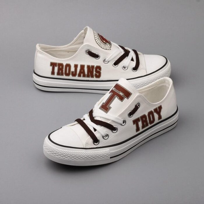 Novelty Design Troy Trojans Shoes Low Top Canvas Shoes