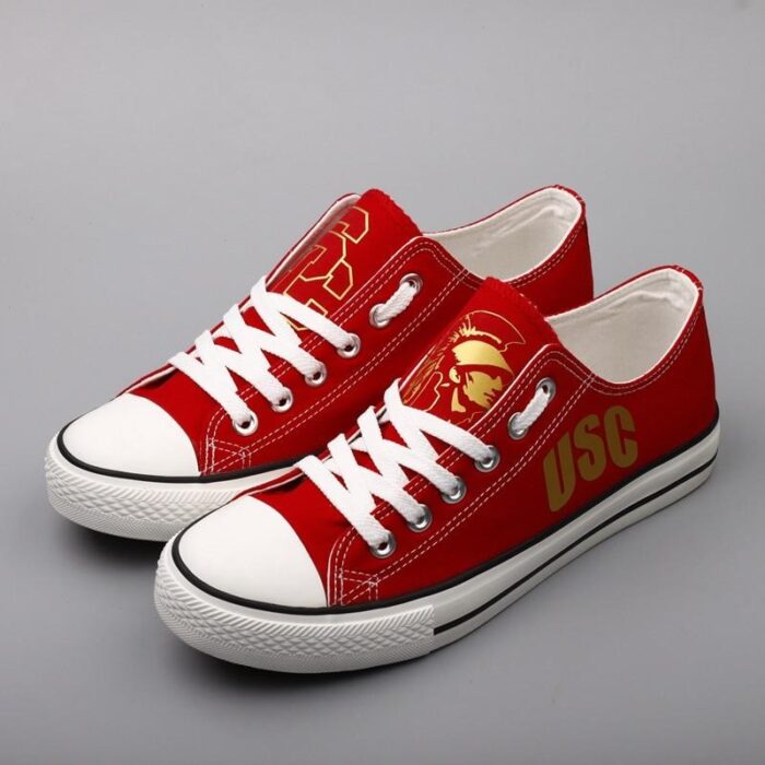 Novelty Design USC Trojans Shoes Low Top Canvas Shoes