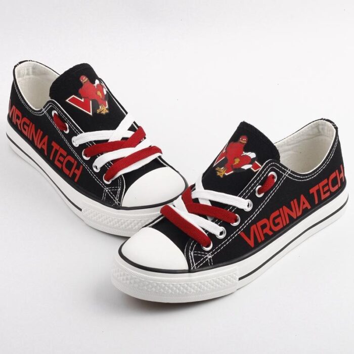 Novelty Design Virginia Tech Shoes Low Top Canvas Shoes