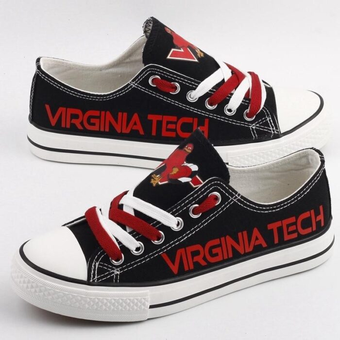 Novelty Design Virginia Tech Shoes Low Top Canvas Shoes