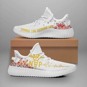 Np Nurse Living The Scrubs Life Yeezy Boost Shoes Sport Sneakers Yeezy Shoes