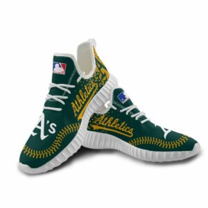 Oakland Athletics Unisex Sneakers New Sneakers Custom Shoes Baseball Yeezy Boost