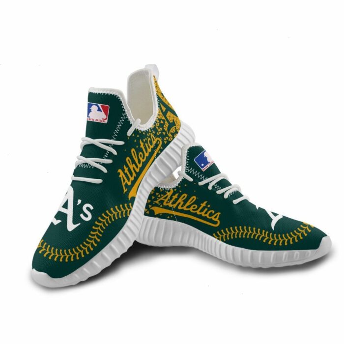 Oakland Athletics Unisex Sneakers New Sneakers Custom Shoes Baseball Yeezy Boost