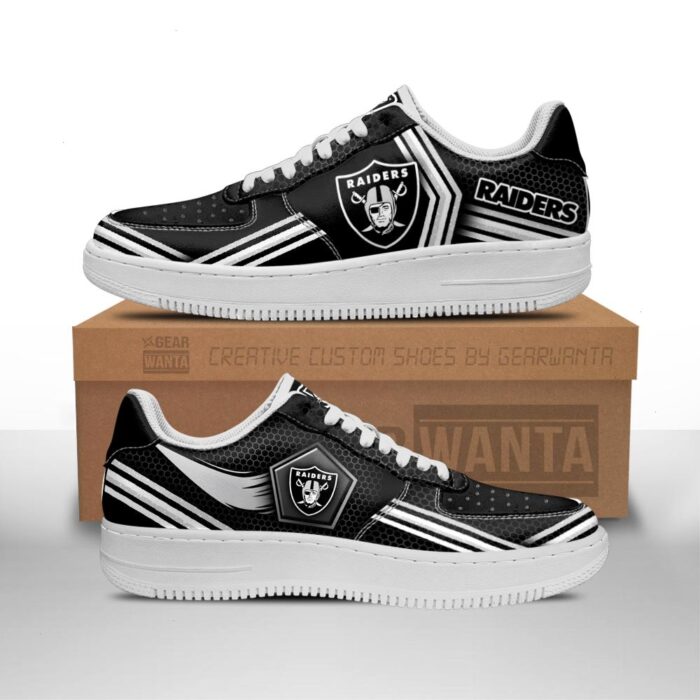 Oakland Raiders Air Sneakers Custom For Fans